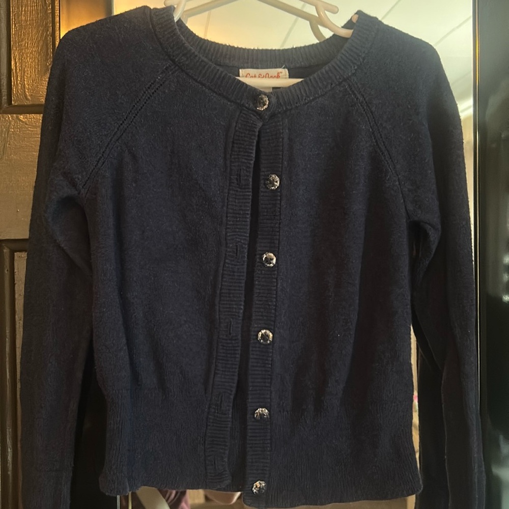 Cat & Jack Dark Blue Button-Up Cardigan